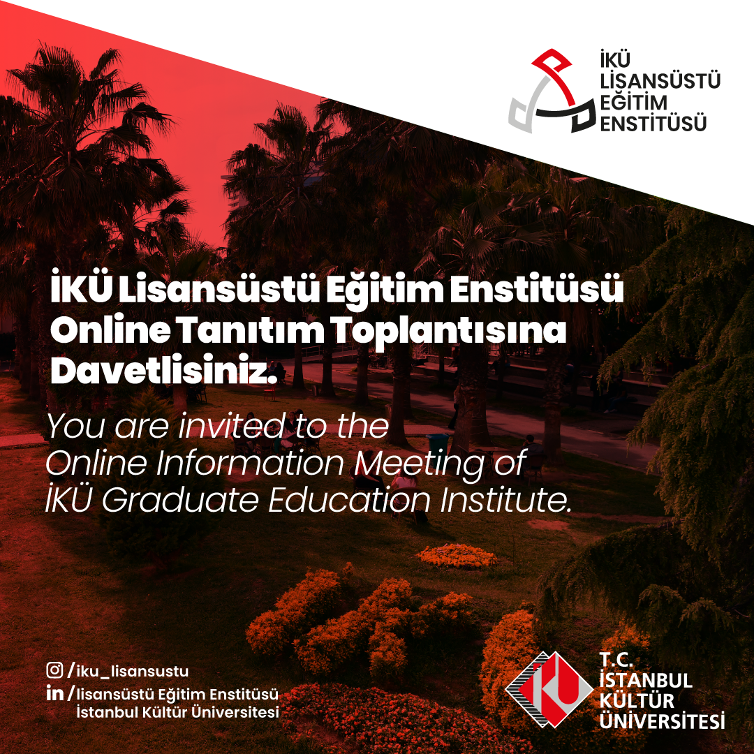 Metin olarak da Lisansüstü Eğitim Enstitüsü Online Tanıtım Haftasına Bekleniyorsunuz. 