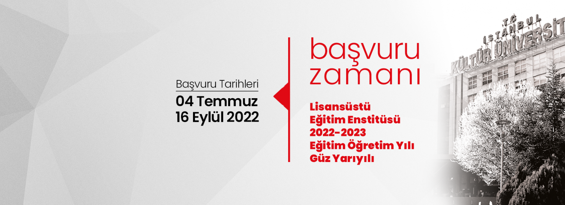 2022-2023 Lisansüstü Başvuruları