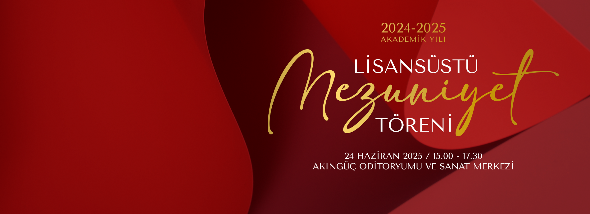 2024-2025 Lisansüstü Mezuniyet Töreni