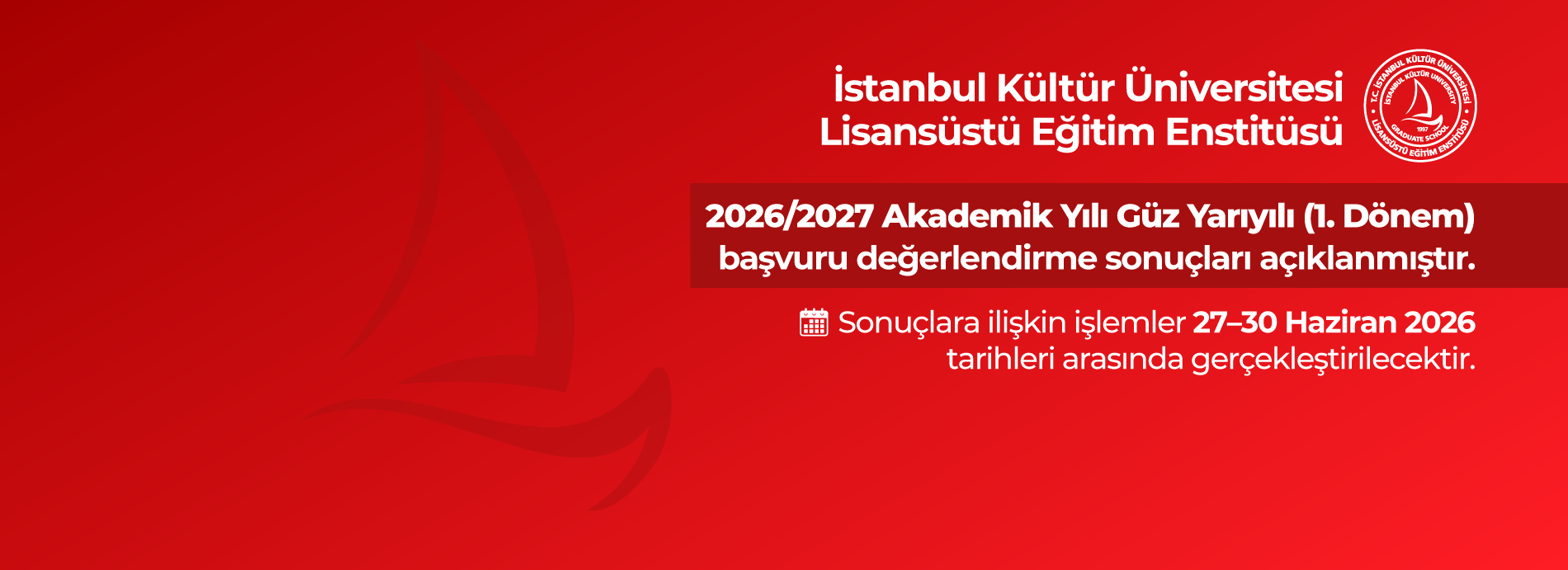 2026-2027 Güz Yarıyılı Kesin Kayıt Hakkı Kazananlar Açıklandı